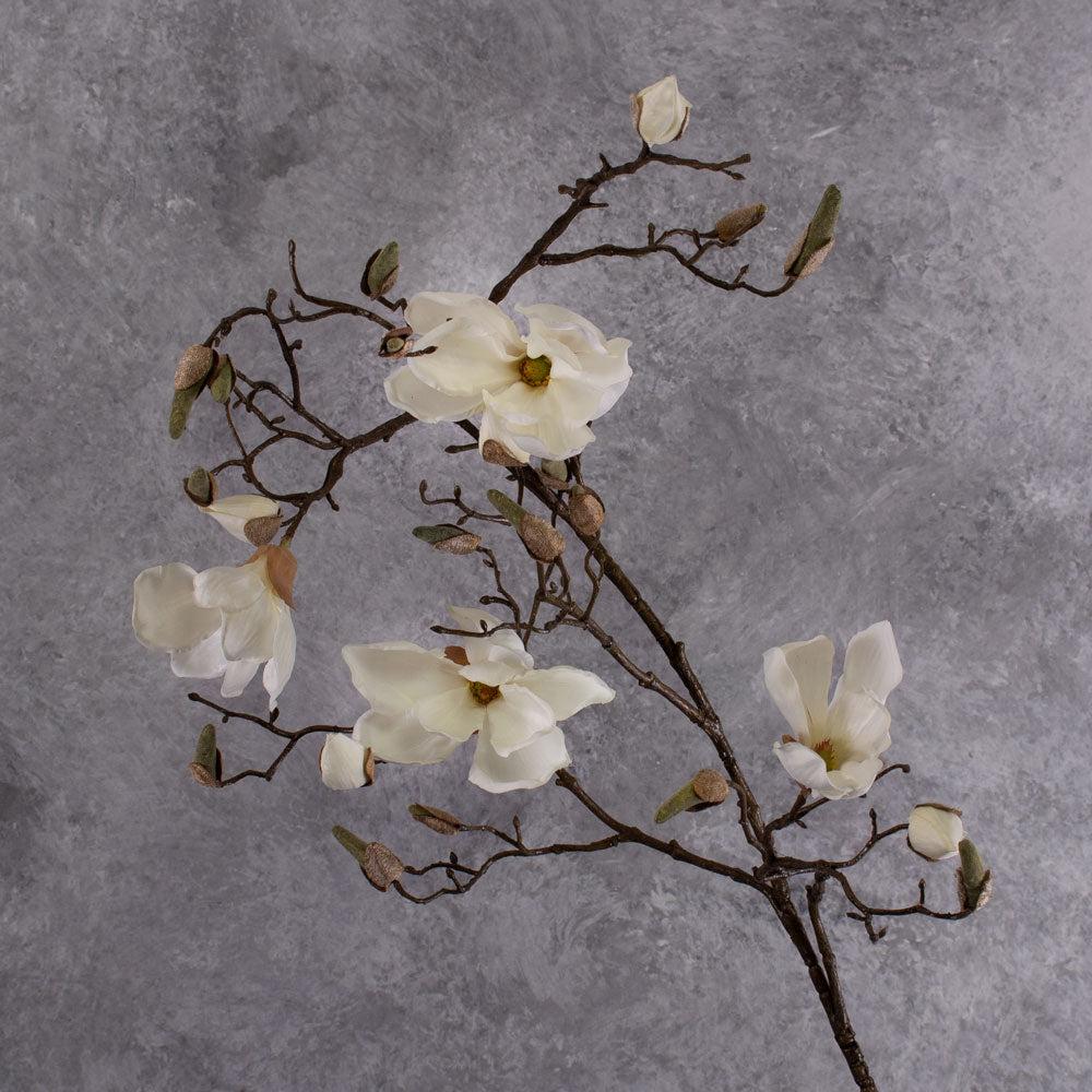 Artificial Blossoms | Blossom – Magnolia Branch, Artificial, Cream, 107cm Artificial Artificial Blossoms