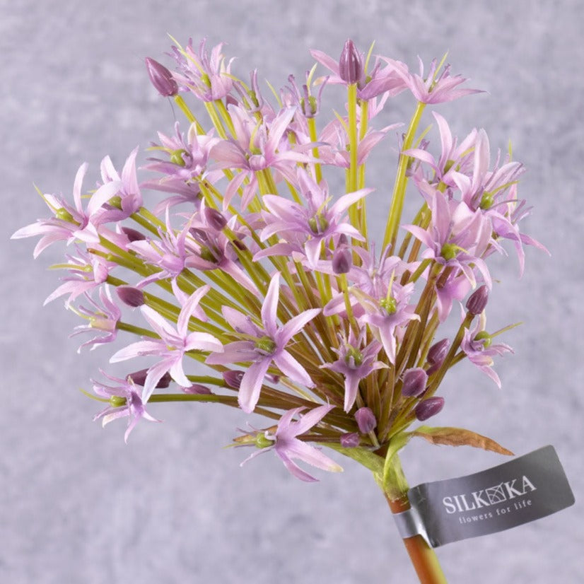 Artificial Flowers | Allium Stem (Silk-ka), Artificial, Lilac, 65cm Artificial Artificial Flowers