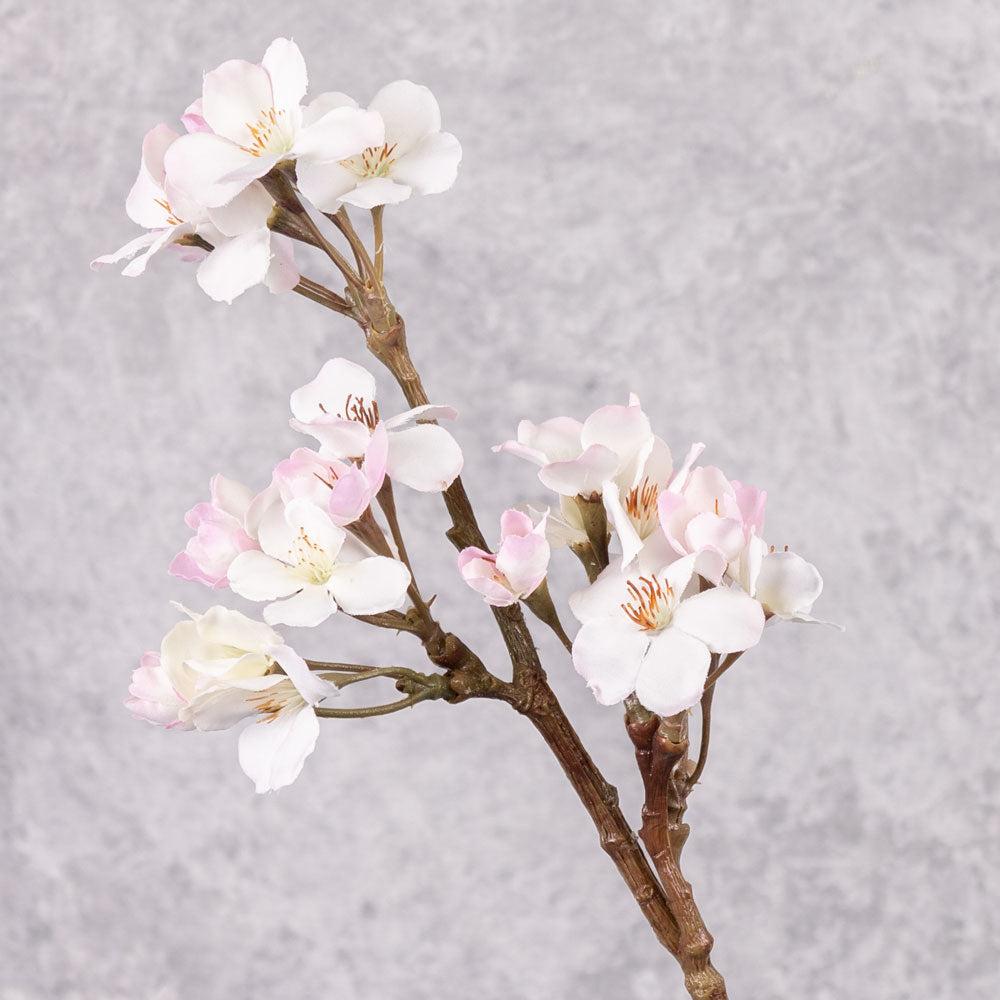 Artificial Flowers | Blossom – Apple, Artificial, White and Pink, 36cm Artificial Artificial Blossoms