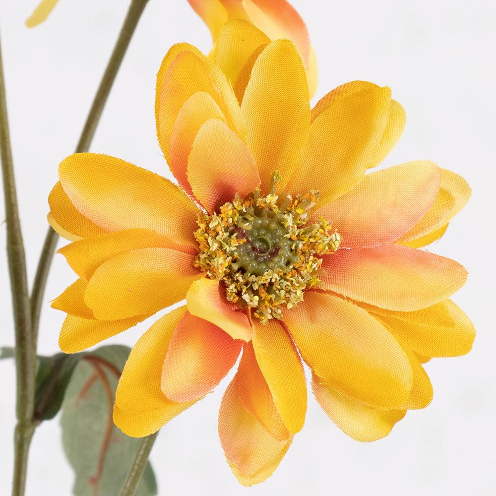 Artificial Flowers | Chrysanthemum Sol, Artificial, Tangerine Twist, 65cm Artificial Artificial Flowers