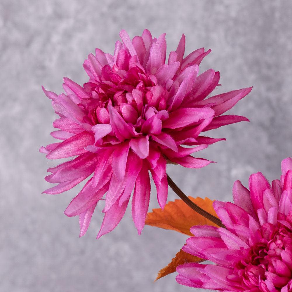 Artificial Flowers | Chrysanthemum Spray (Silk-ka), Artificial, Bright Pink, 105cm Artificial Artificial Flowers