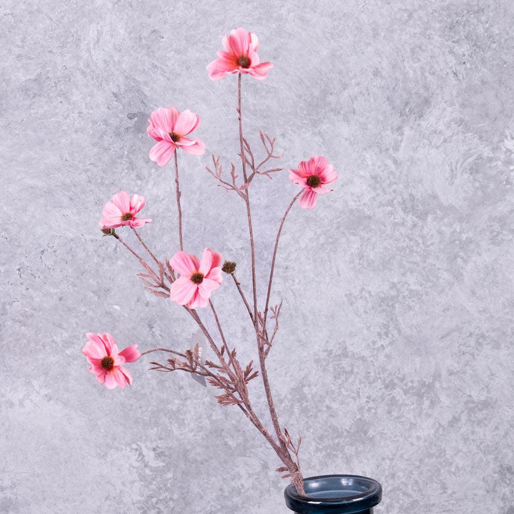 Artificial Flowers | Cosmos Spray (Silk-ka), Artificial, Pink, 77cm Artificial Artificial Flowers