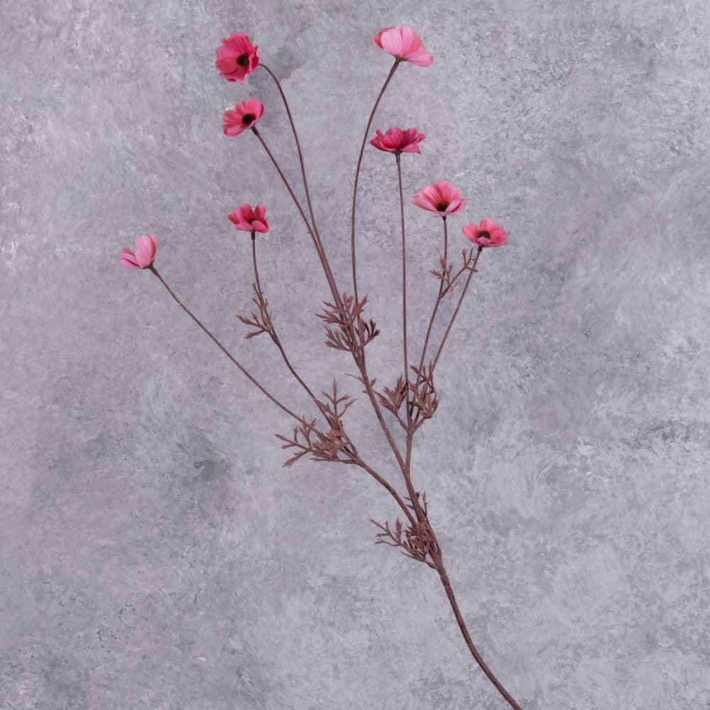 Artificial Flowers | Cosmos Spray (Silk-ka), Artificial, Pink, 90cm Artificial Artificial Flowers