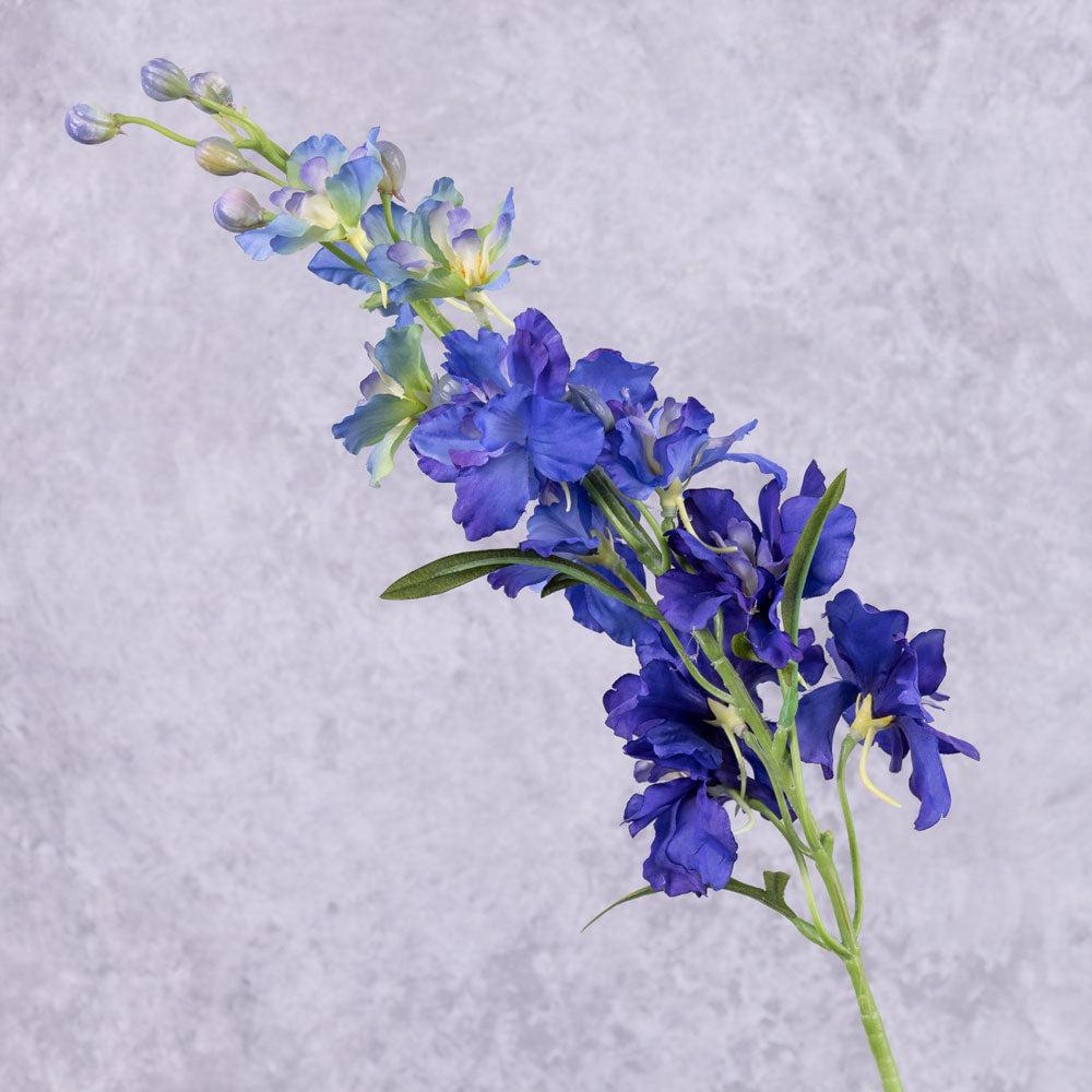 Artificial Flowers | Delphinium, Artificial, Dark Blue, 60cm Artificial Artificial Delphiniums