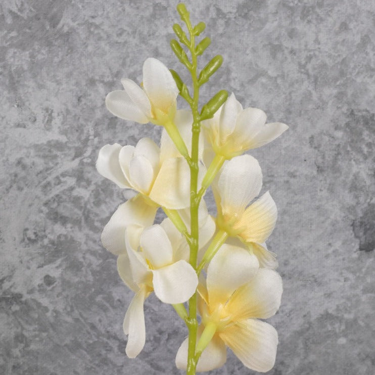 Artificial Flowers | Freesia, Satin, Artificial, Cream, 20cm Artificial Artificial Flowers