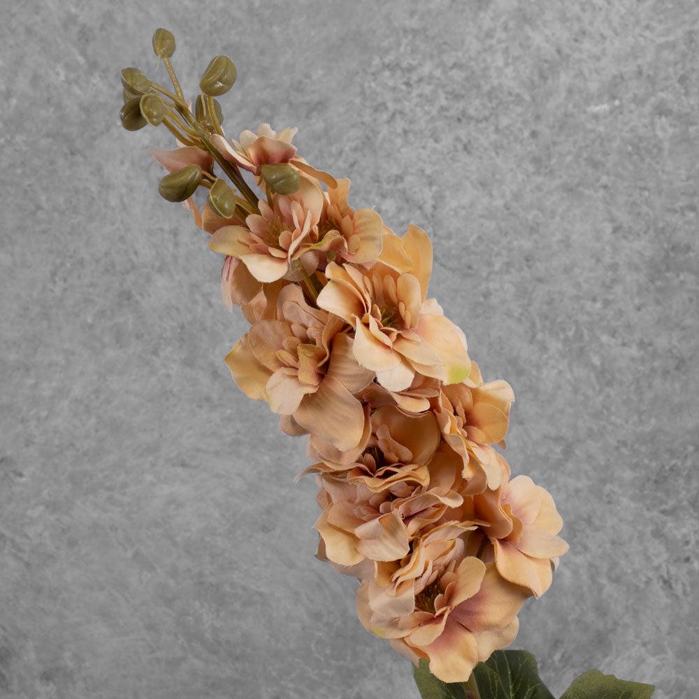 Artificial Flowers | Larkspur, Artificial, Peach, 86cm Artificial Artificial Flowers