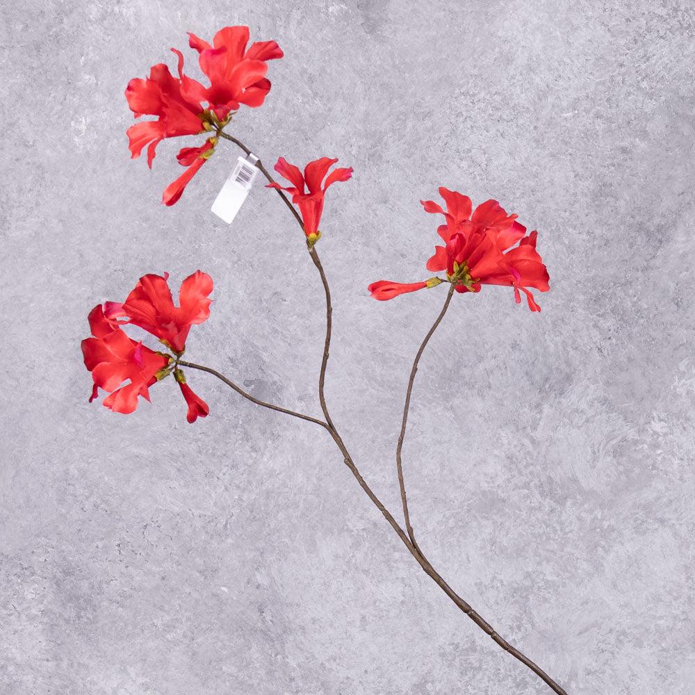 Artificial Flowers | Mandevilla Spray (Silk-ka), Artificial, Red, 86cm Artificial Artificial Flowers