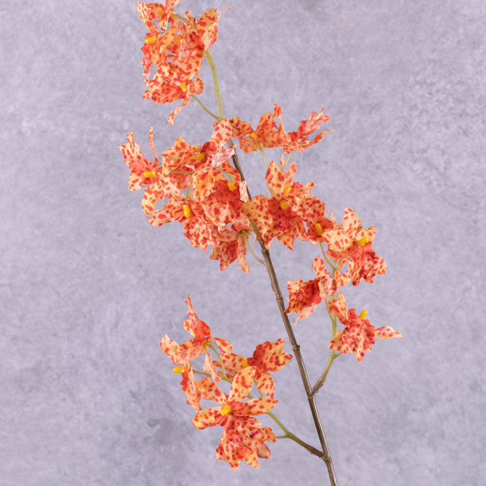 Artificial Flowers | Orchid, (Renanthera coccinea), Artificial, Orange, 77cm Artificial Artificial Flowers