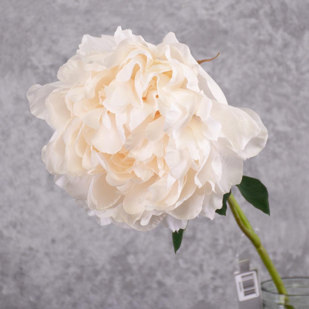 Artificial Flowers | Peony Stem (Silk-ka), Artificial, Peach, 57cm Artificial Artificial Flowers