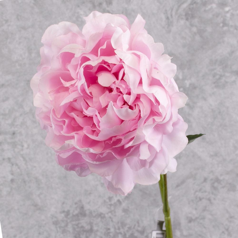 Artificial Flowers | Peony Stem (Silk-ka), Artificial, Pink, 57cm Artificial Artificial Flowers