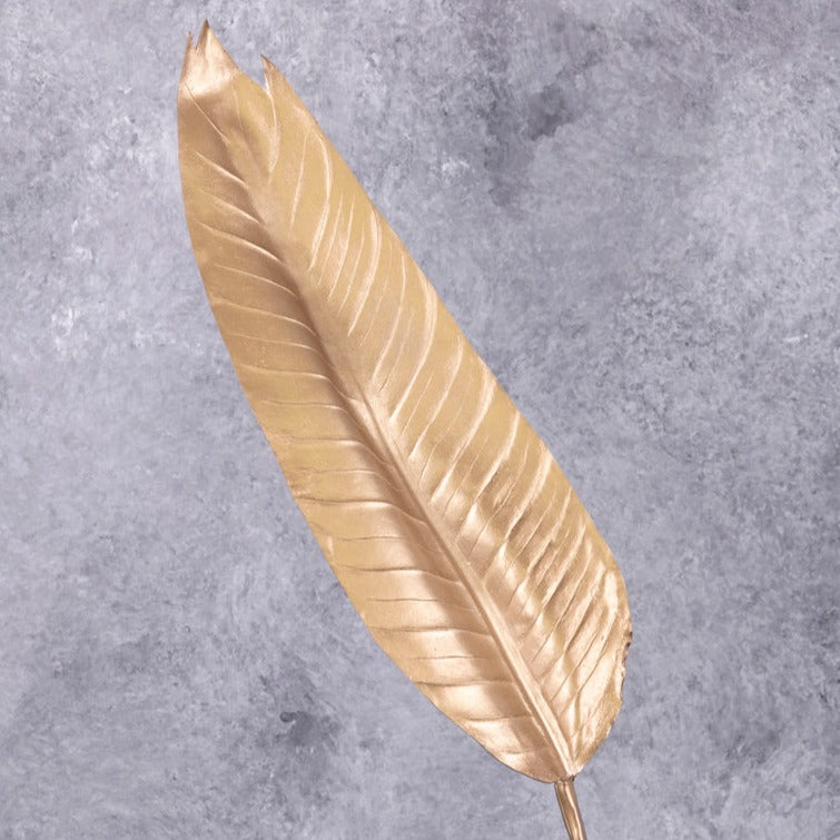 Artificial Foliage | Banana Leaf, Artificial, Metallic Gold, 102cm Artificial Artificial Foliage