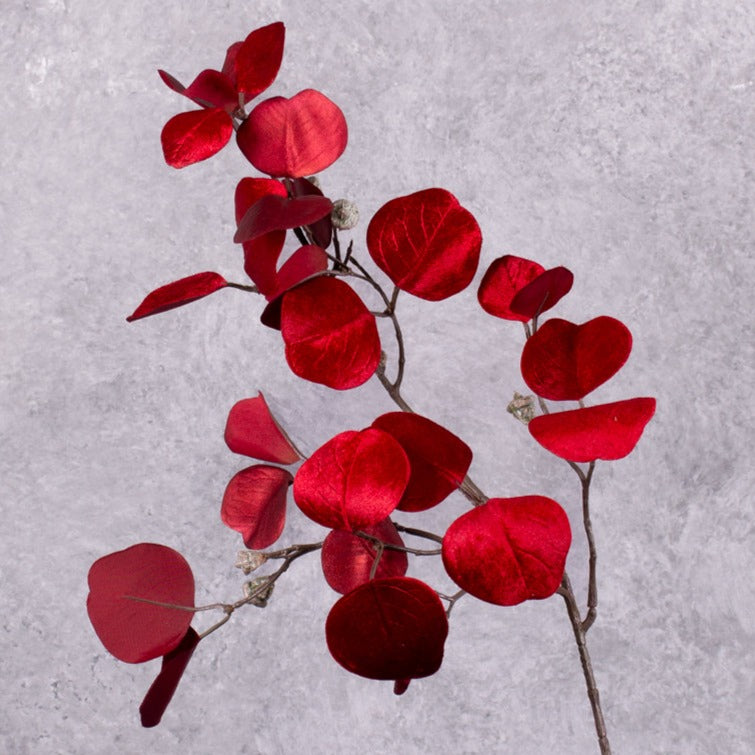 Artificial Foliage | Eucalyptus ‘Glamour’, Artificial, Red, 83cm Artificial Artificial Eucalyptus