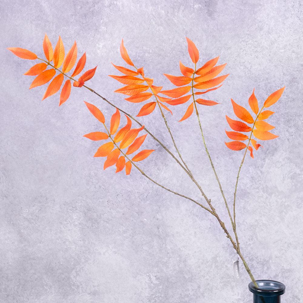 Artificial Foliage | Leaf Spray (Silk-ka), Artificial, Orange 103cm Artificial Artificial Foliage