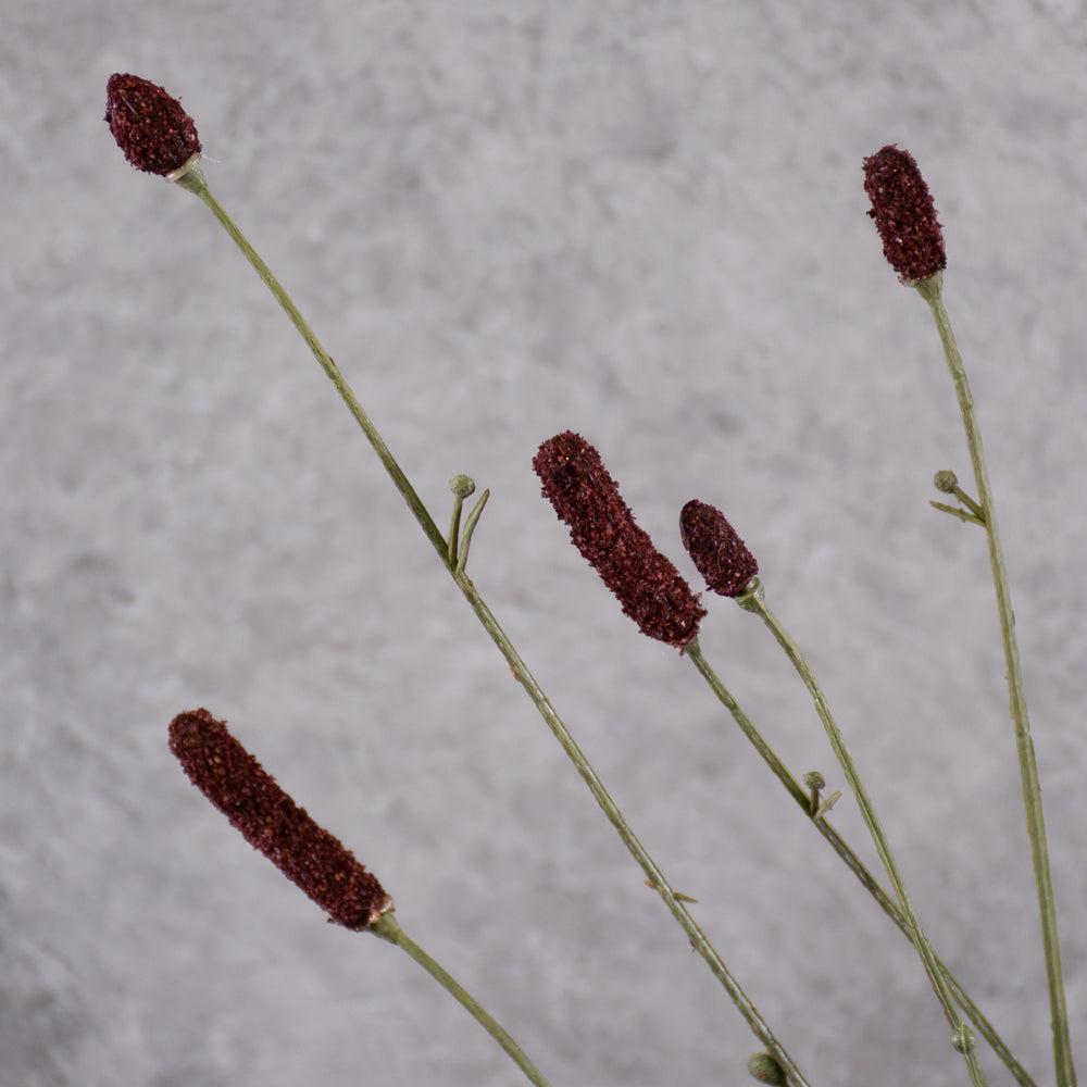 Artificial Foliage | Sanguisorba spray, (Silk-ka), Artificial, Burgundy, 84cm Artificial Artificial Foliage