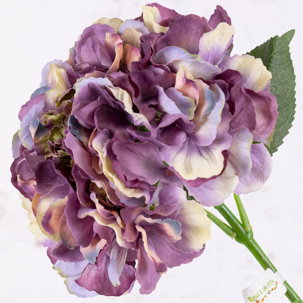 Artificial Hydrangeas | Hydrangea, Artificial, Antique Purple, 42cm Artificial Artificial Flowers