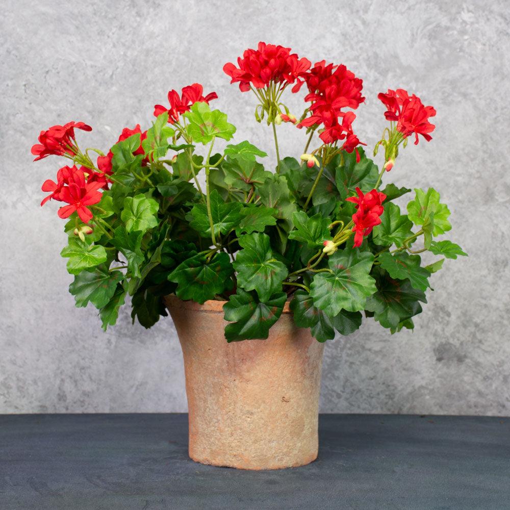 Artificial Outdoor & Garden Plants | Geranium (Austrian), Artificial, Red Artificial Artificial Outdoor & Garden Plants