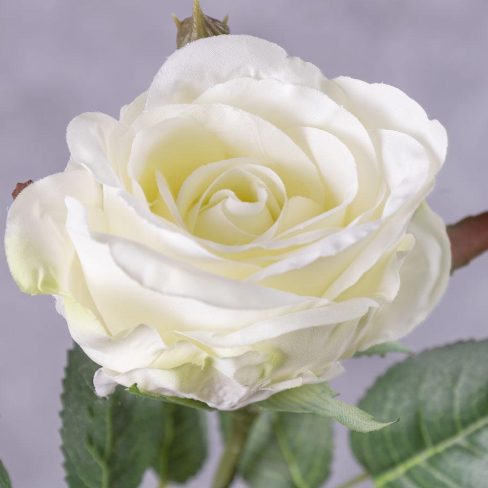 Artificial Roses | Rose Jessica, Artificial, White, 32cm Artificial Artificial Roses