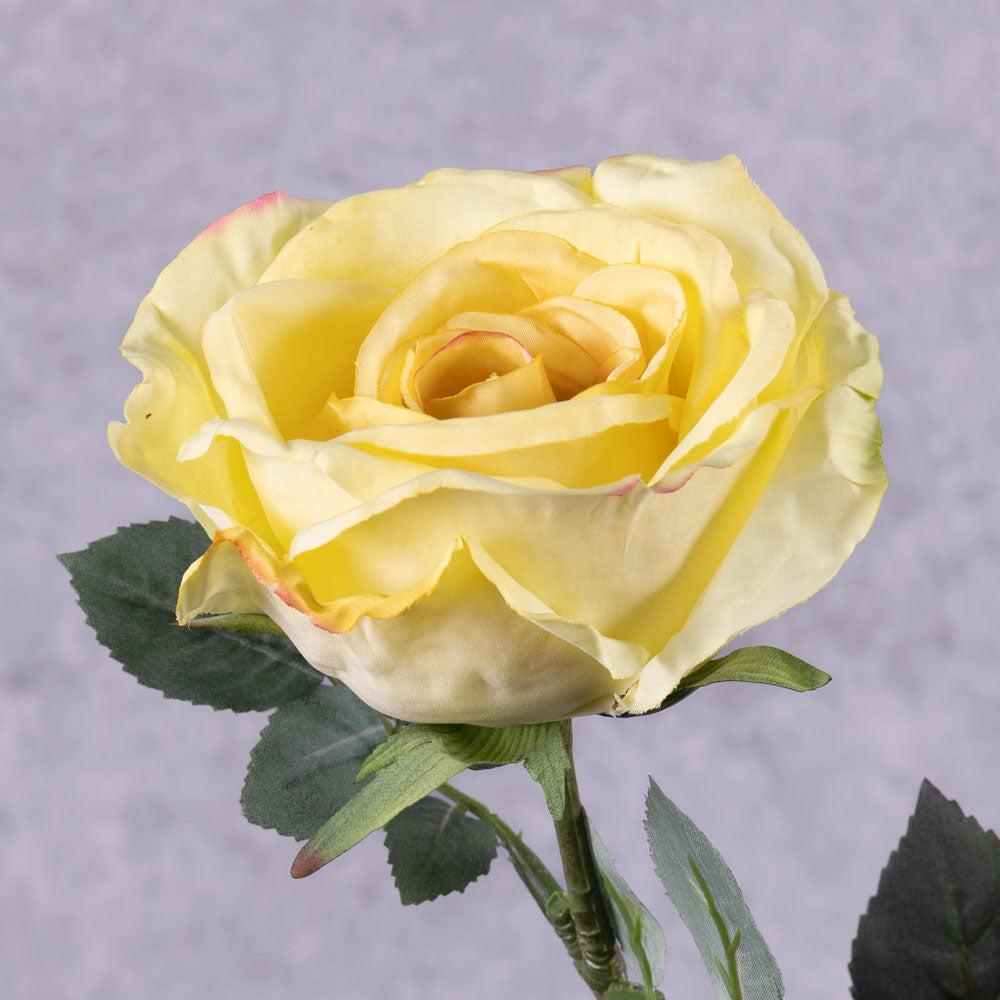 Artificial Roses | Rose Nova, Artificial, Yellow, 75cm Artificial Artificial Roses