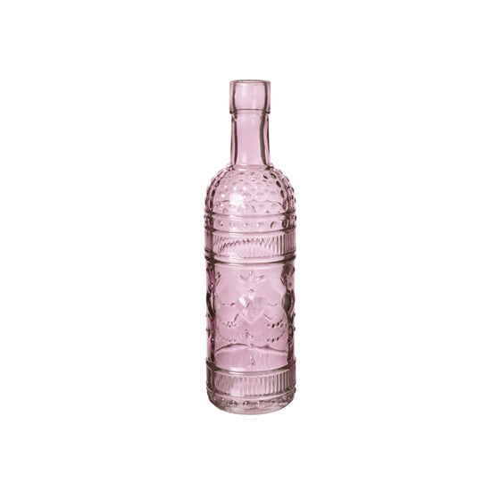 Bottles | Bottle, Foxton, Glass, Pink, H20cm Bottles Bottles