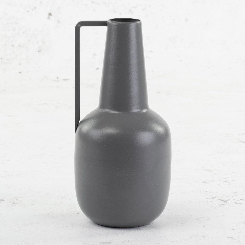 Bottles | Bottle Vase, With Handle, Iron, Grey, H20cm Bottles Bottles