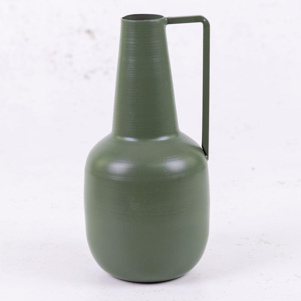 Bottles | Bottle Vase, With Handle, Iron, Khaki, H20cm Bottles Bottles