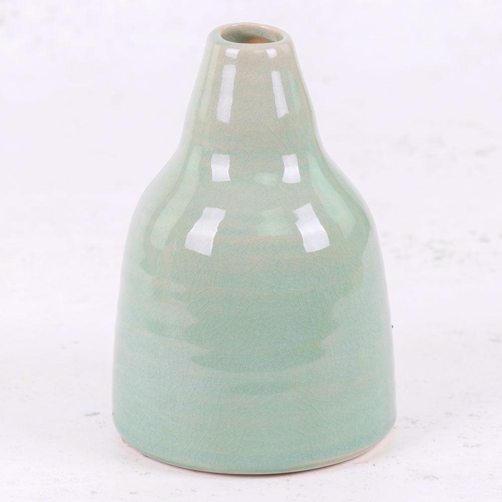 Ceramics | Bottle Vase, Pastel, Ceramic, Duck Egg Blue, H16cm Ceramics Ceramics