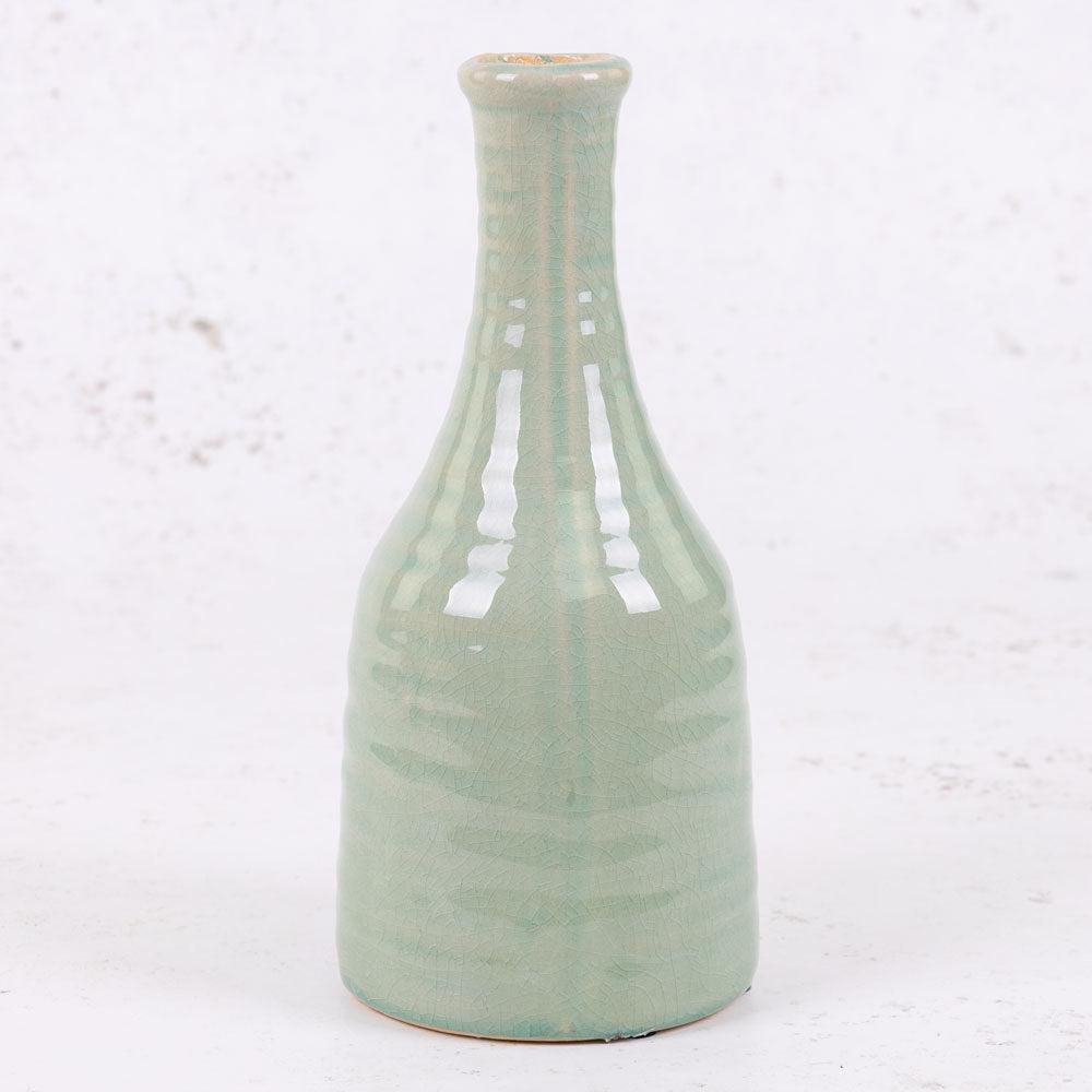 Ceramics | Bottle Vase, Pastel, Ceramic, Duck Egg Blue, H23cm Ceramics Ceramics