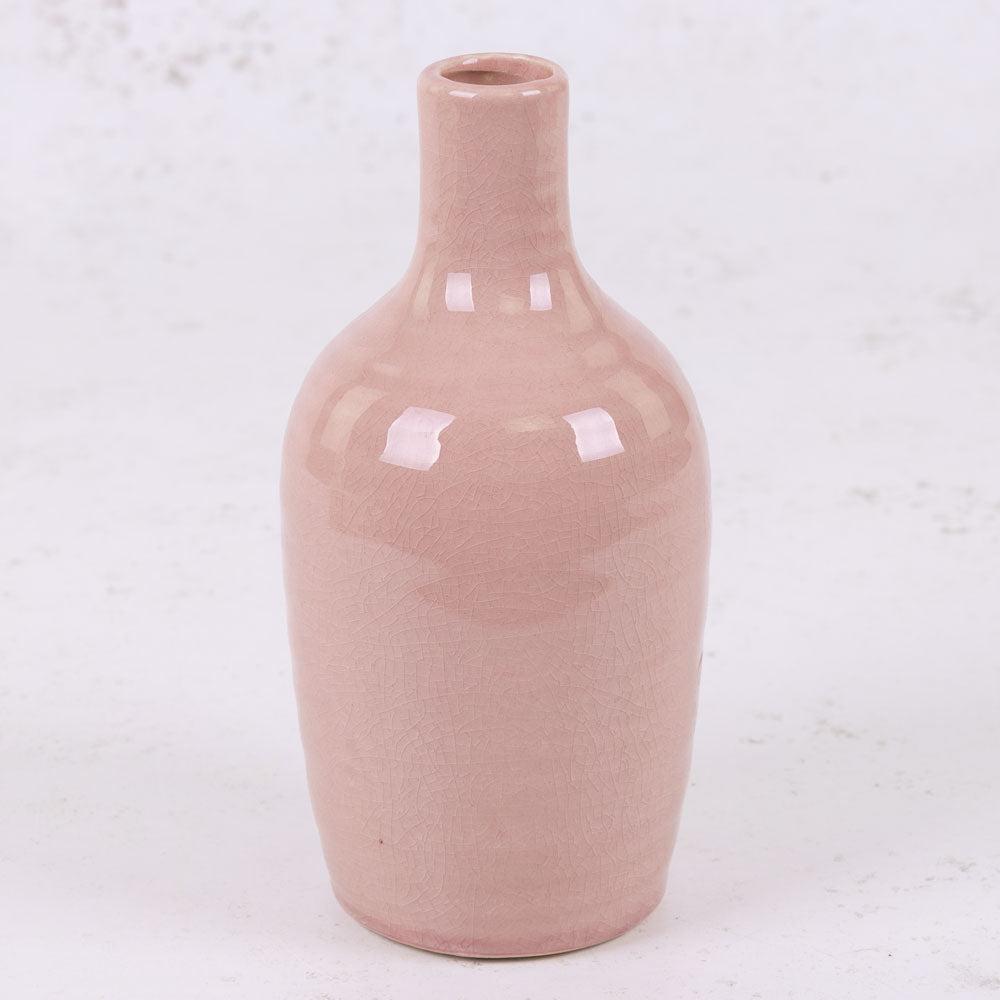 Ceramics | Bottle Vase, Pastel, Ceramic, Pink, H18.5cm Ceramics Ceramics