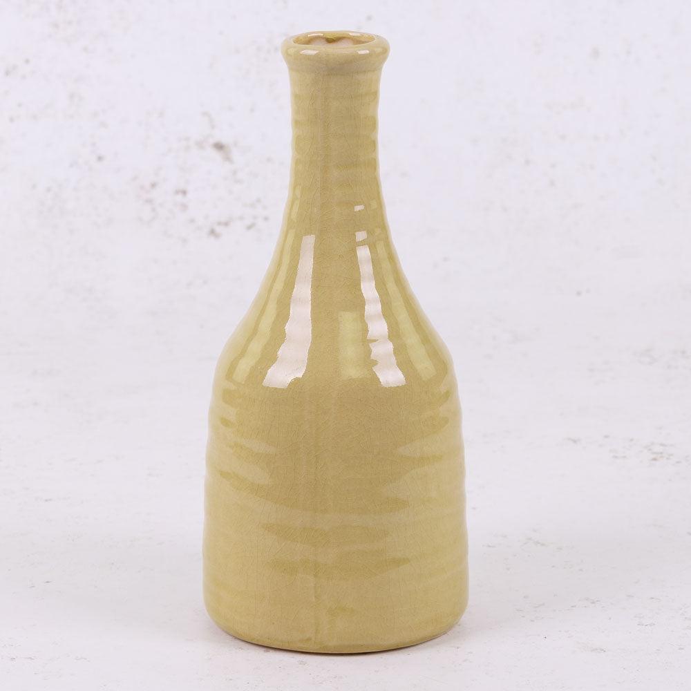 Ceramics | Bottle Vase, Pastel, Ceramic, Yellow, H23cm Ceramics Ceramics