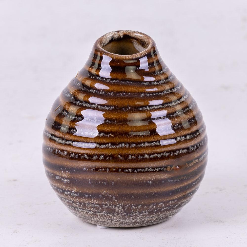 Ceramics | Bud Vase, Ceramic, Brown, H10.6cm Ceramics Ceramics