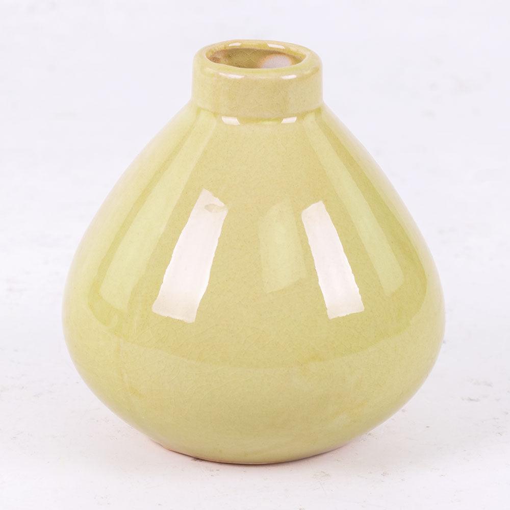 Ceramics | Bud Vase, Ceramic, Yellow, H12cm Ceramics Ceramics