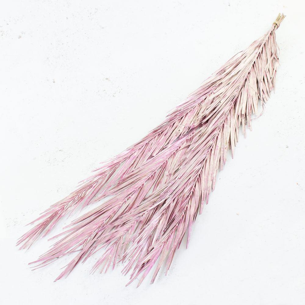 Dried Fillers & Foliage | Palm Leaves, Dried, Metallic Pink, 110cm x 5 Dried Dried Fillers & Foliage