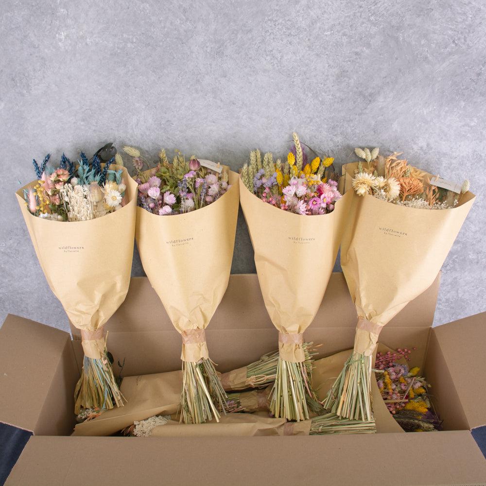 Dried Flower Bouquets & Bunches | Bouquet, Wildflower Dried, Spring Mix, Medium – Box x 10 Dried Dried Flower Bouquets & Bunches