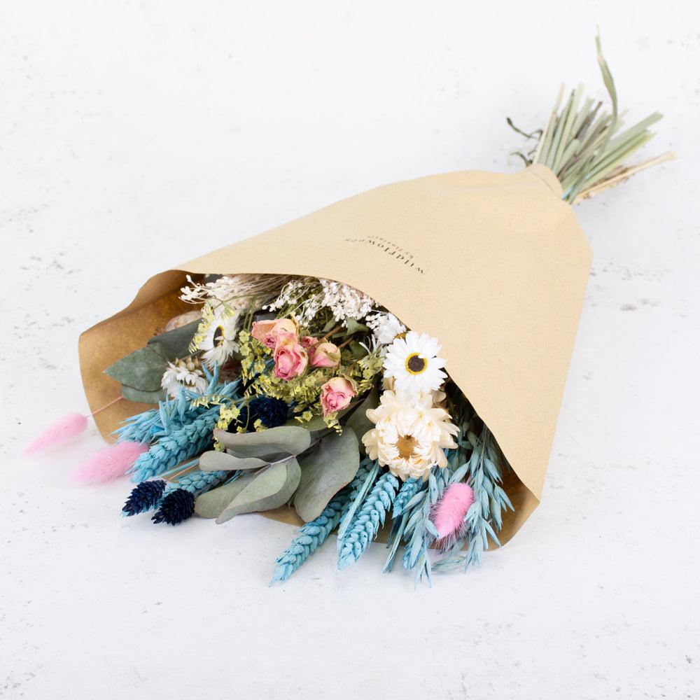 Dried Flower Bouquets & Bunches | Bouquet, Wildflower Dried, Summer Blue, Medium Dried Dried Flower Bouquets & Bunches