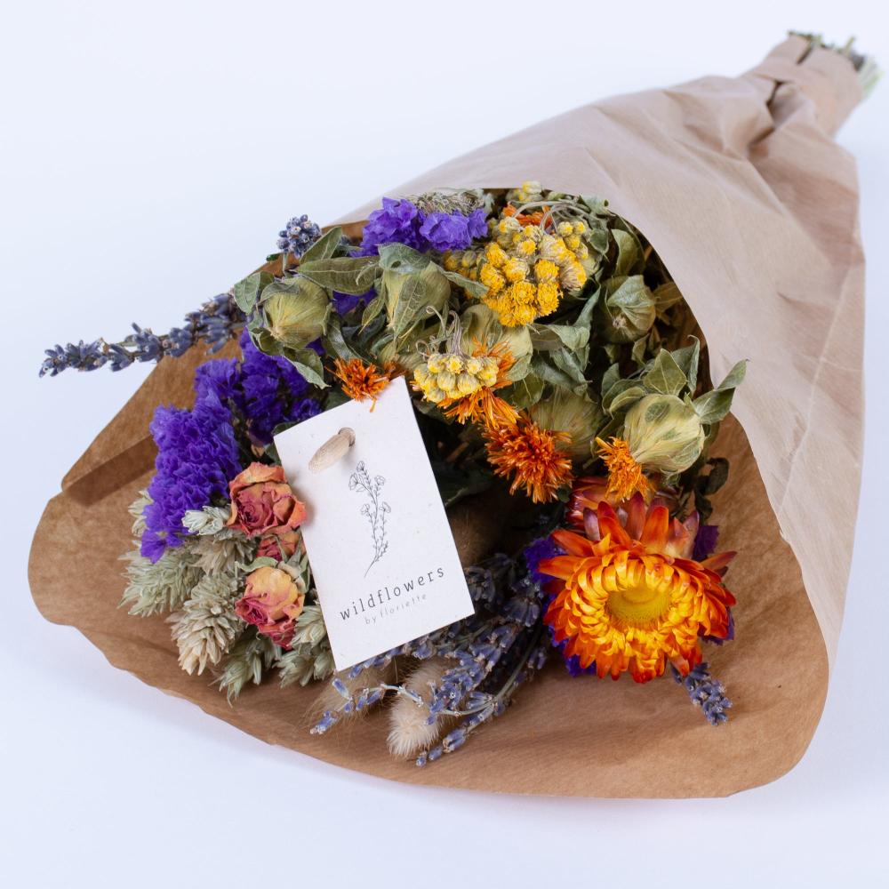 Florals | Bouquet, Wildflower Dried, Orange, Small Dried Florals