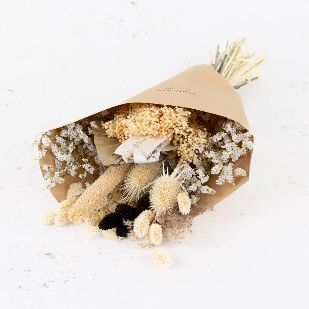 Florals | Bouquet, Wildflower Exclusive Dried, White, Medium Dried Florals