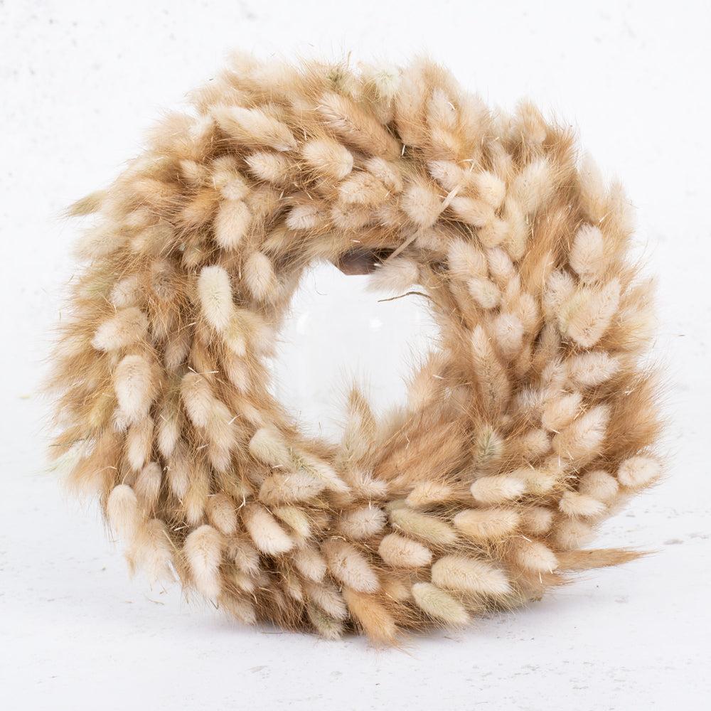 Florals | Lagurus Wreath, Dried, Natural, 30cm Dried Florals