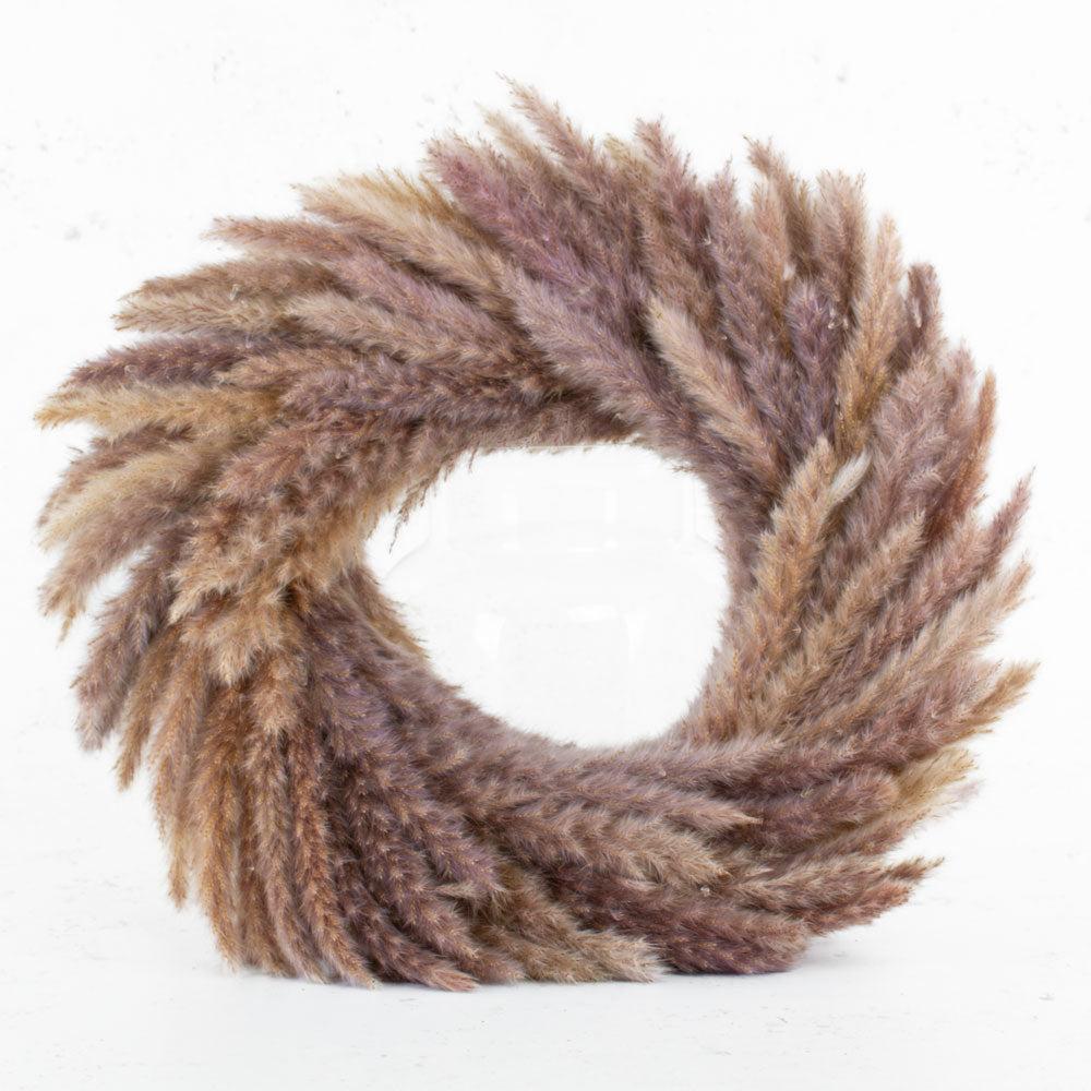 Florals | Pampas Grass Wreath, Dried, Natural, 45cm Diameter Dried Florals