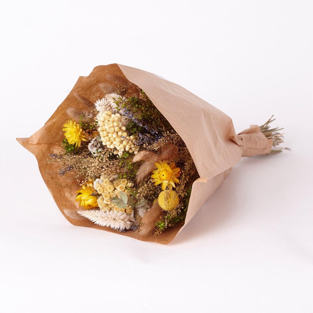 Florals | Wow, Mixed Dried Flower Bouquet, Natural Yellow Dried Florals