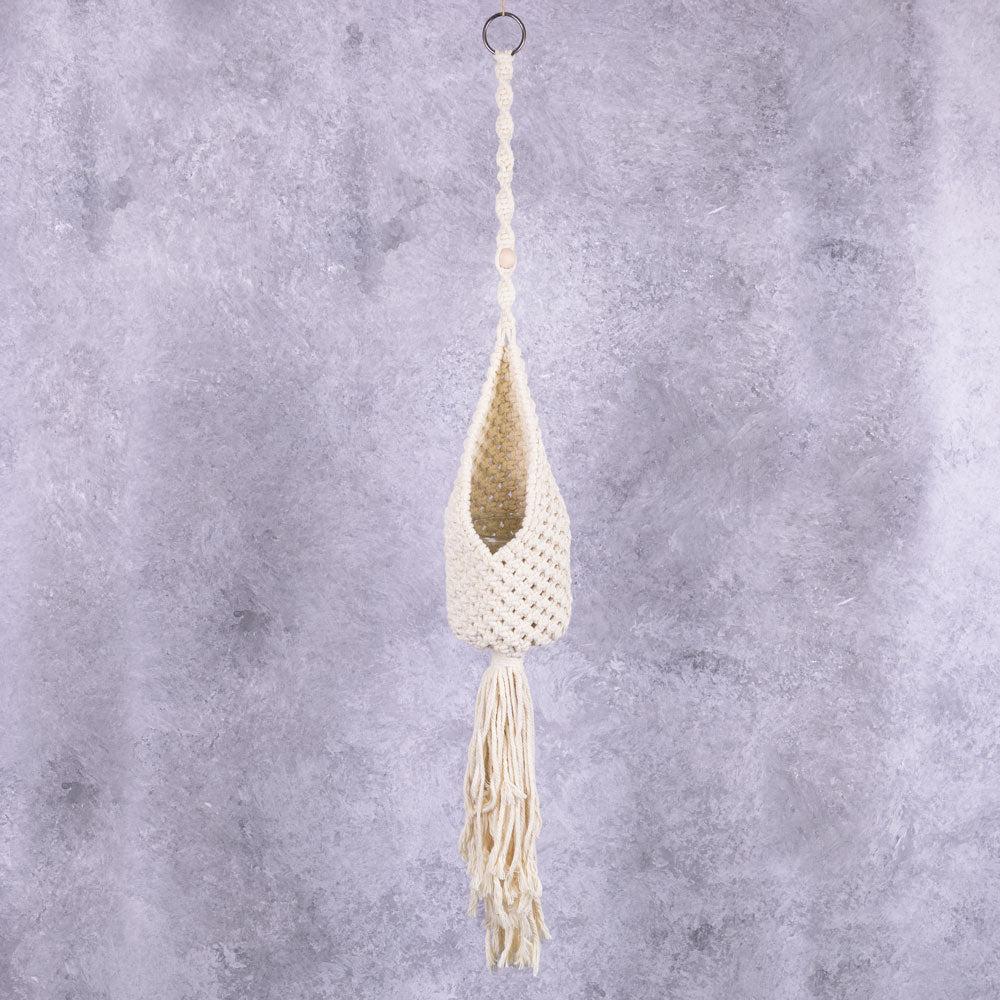 Glassware | Hanger, With Glass, Macrame, Cream, 80cm Glassware Glassware