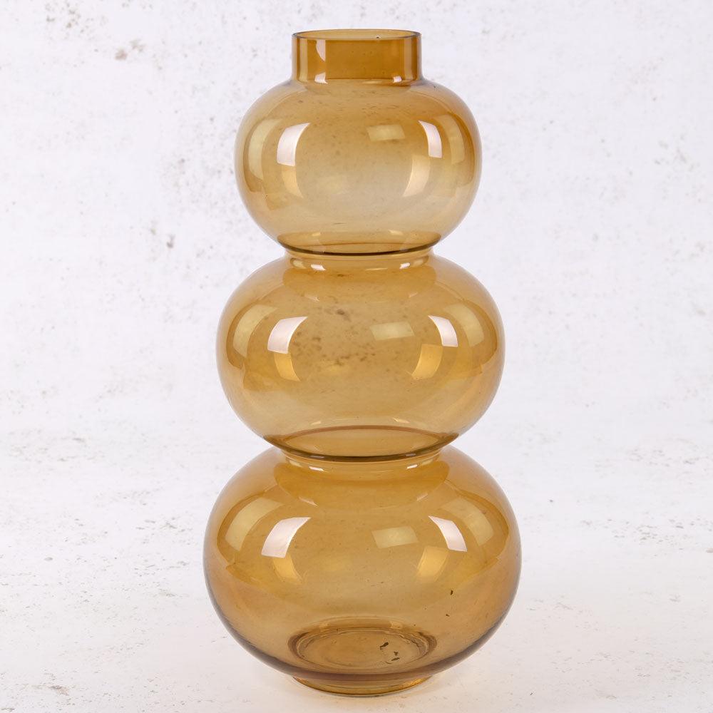 Glassware | Vase, Bubble, Glass, Brown, H36cm Glassware Glassware