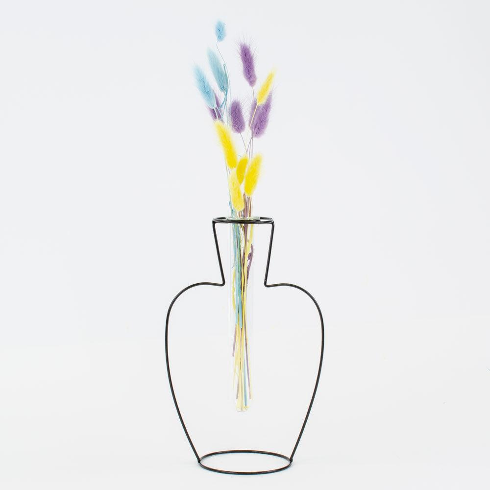 Glassware | Vase, Leriel, Metal, Black, 11.5cm x 25cm Glassware Glassware