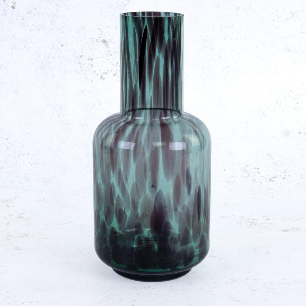 Glassware | Vase, Pattern, Glass, Green, H29cm Glassware Glassware