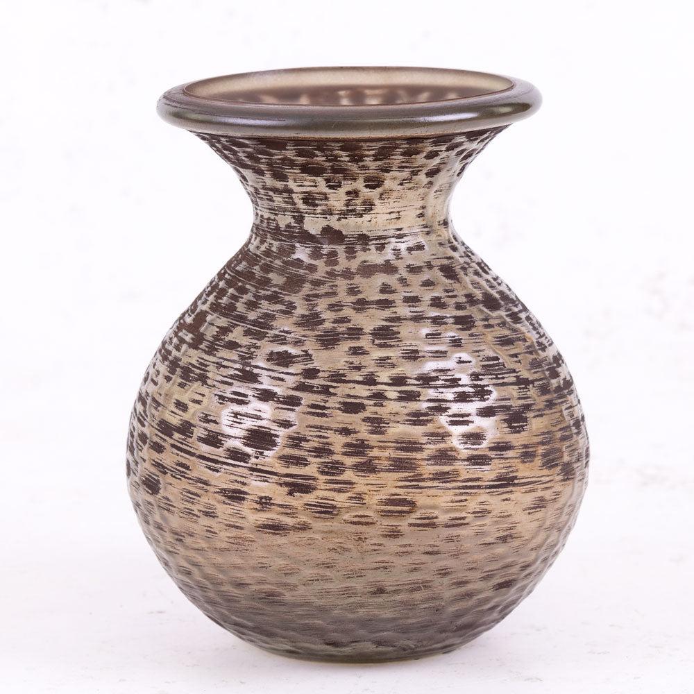 Glassware | Vase, Recycled Glass, Brown Wash, H18cm Glassware Glassware