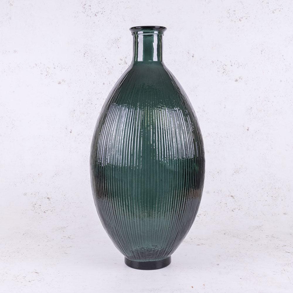 Glassware | Vase, Recycled Glass, Green, H59cm Glassware Glassware