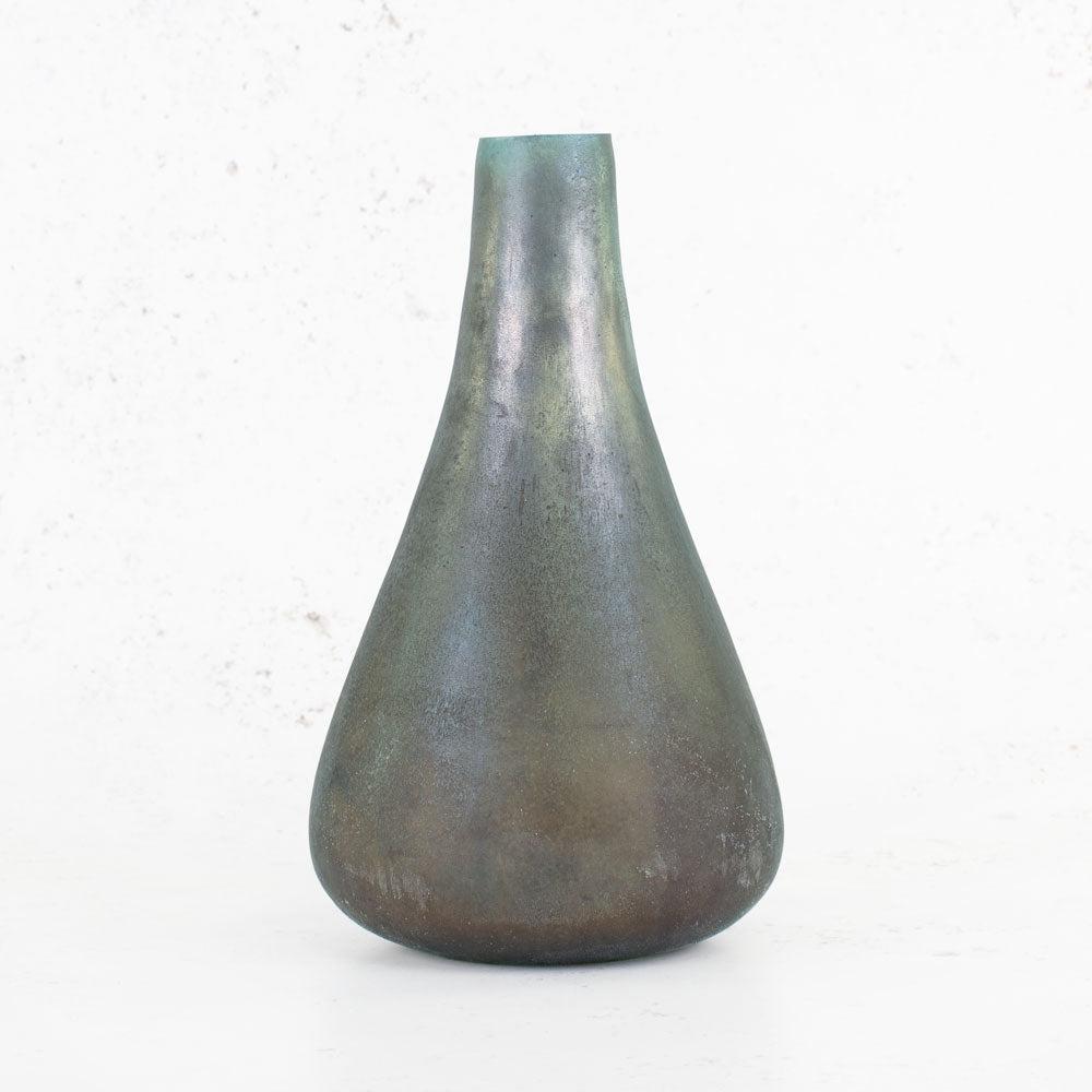 Glassware | Vase, Vintage, Glass, Blue/Grey, H29cm Glassware Glassware