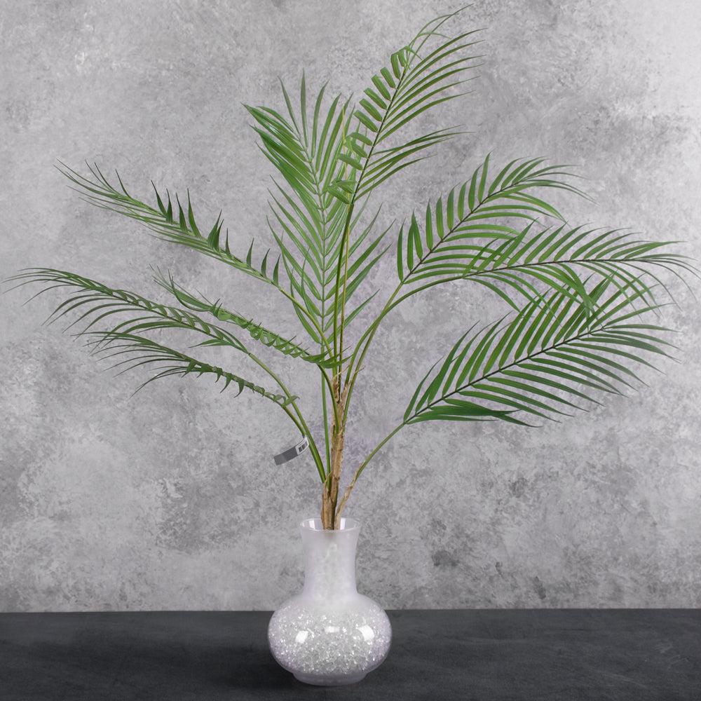 Large Artificial Plants & Trees | Palm bush (Silk-ka), Artificial, Green, 91cm Artificial Artificial Indoor Plants