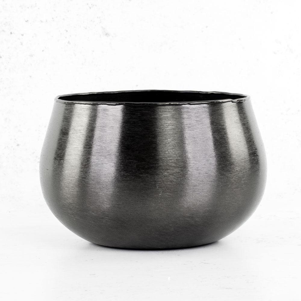 Pots | Pot cover, Hyde Park, Brushed Smoke Black, H16cm Interior Decorations Pots