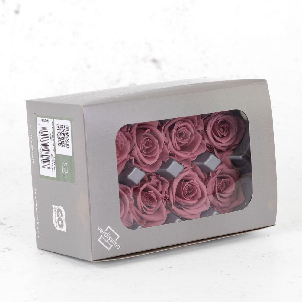 Preserved Roses | Rose Heads, Preserved, Med, Cherry Vintage, Box 8 Preserved Preserved Flowers