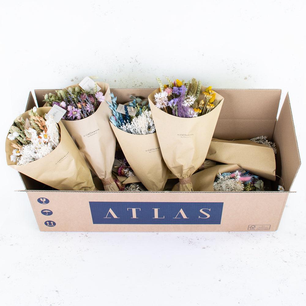 Retail Ready Bouquets & Bunches | Bouquet, Wildflower Dried, Spring Mix, Small – Box x 12 Dried Dried Flower Bouquets & Bunches